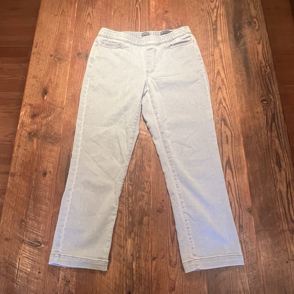 Pure Jill JJill Slim Leg Ankle Jeans Pull On Elastic Waist Light Wash XS Petite